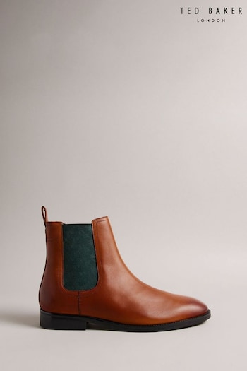 Ted Baker Lineus Patterned Elastic Chelsea Boots (779720) | £150