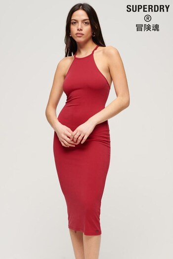 Superdry Red T Back Jersey Midi Dress (779721) | £45