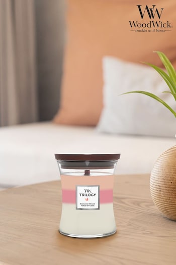Woodwick Trilogy Medium Blooming Orchard Scented Candle (779779) | £26