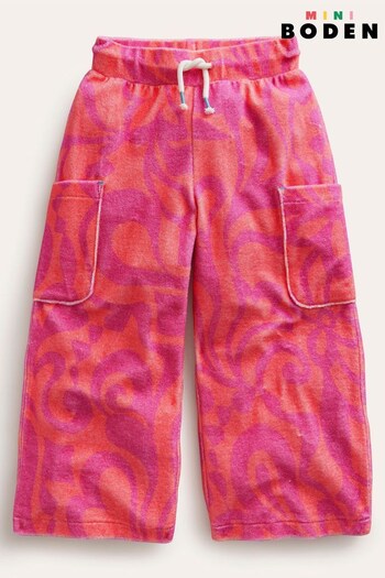 Boden Pink Printed Towelling Cargo Shorts (780170) | £23 - £27