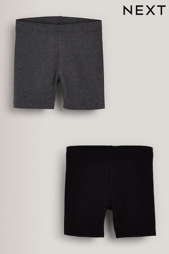 Black/Grey Marl 2 Pack Cycle Shorts (3-16yrs) (780341) | £8 - £12