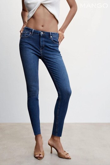 Mango Blue Skinny Cropped Jeans (780506) | £36