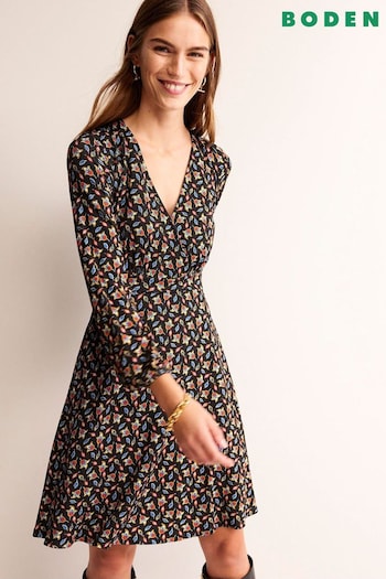 Boden Black Willow Jersey Dress (780631) | £75