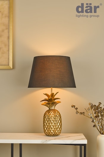 Dar Lighting Gold Safa Table Lamp (780915) | £79