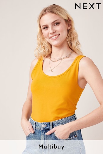 Ochre Yellow Thick Strap Vest (781017) | £7