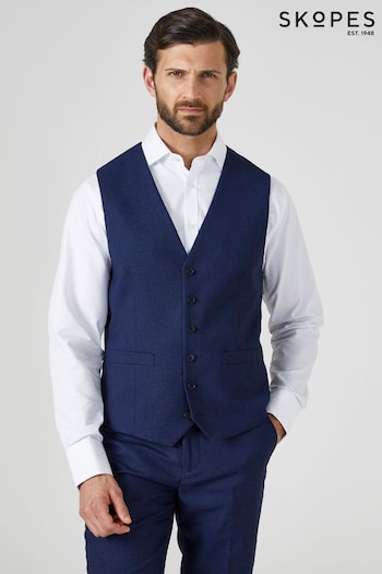Skopes Harcourt Navy Blue Single Breasted Suit Waistcoat (781034) | £49