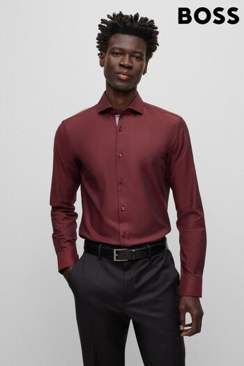 BOSS Red Formal Spread Collar Long Sleeve Shirt (781062) | £89