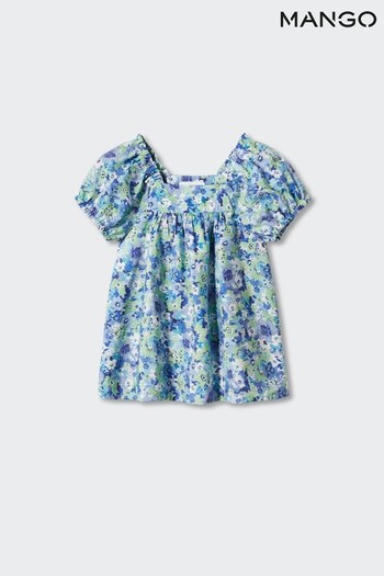 Mango Green Floral Print Dress (781874) | £26