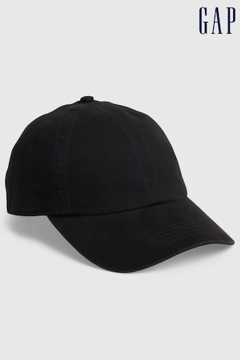Gap Black Organic Cotton Washed Baseball Hat (782089) | £15