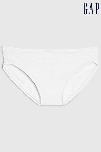Gap White Breathe Low Waist Bikini Knickers (782240) | £5