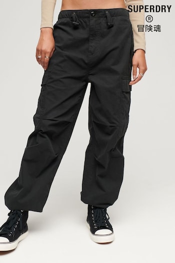 Superdry Black Parachute Grip Trousers (782293) | £27
