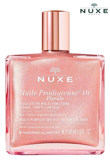 Nuxe Huile Prodigieuse Or Florale Multi-Purpose Dry Oil for Face, Body and Hair 50ml (782445) | £22