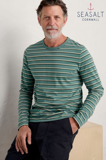 Seasalt Green Mens Sailor T-Shirt (782632) | £36