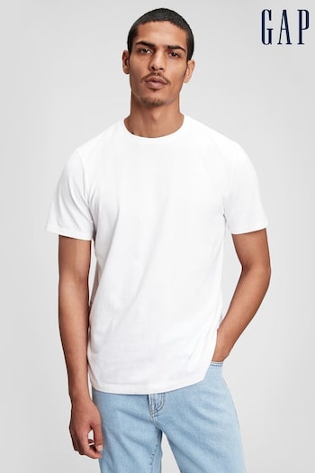 Gap White Classic Cotton Crew Neck Short Sleeve T-Shirt (782767) | £10