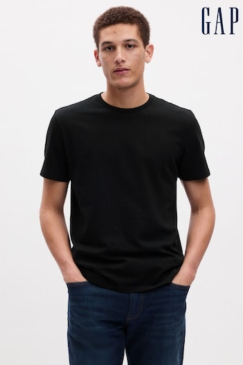 Gap Black Classic Cotton Crew Neck Short Sleeve T-Shirt (782807) | £10