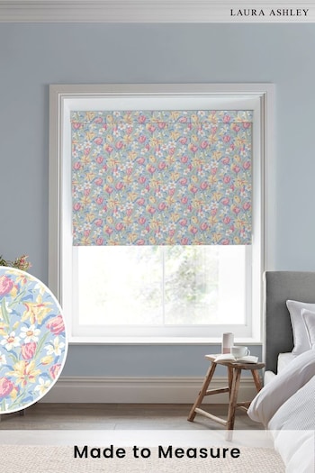 Laura Ashley China Blue Tulips Made to Measure Roller Blind (782849) | £58