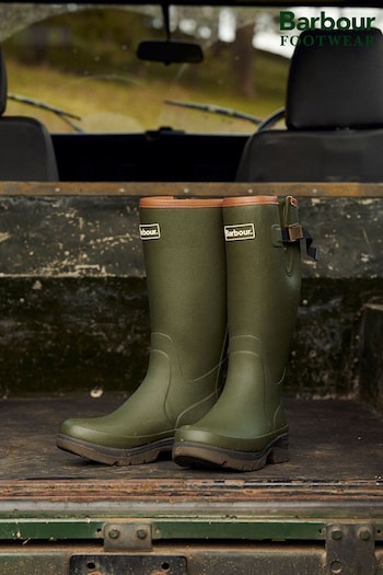 Barbour® Olive Green Tempest Wellington Boots (782960) | £109