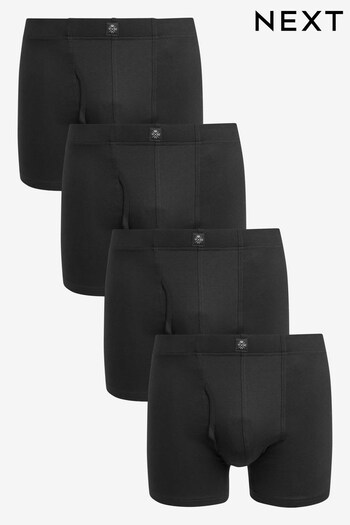 Essential Black 4 pack A-Front Boxers (782987) | £15