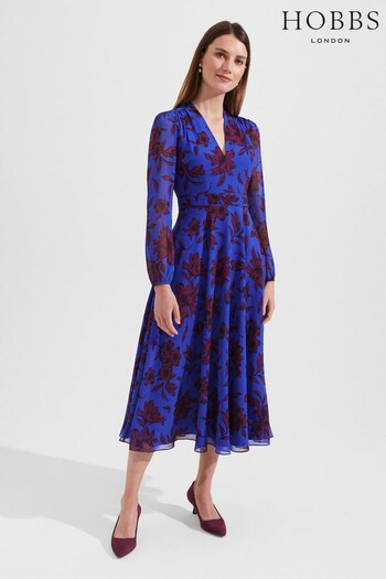 Hobbs Blue Aurora Dress (783098) | £189