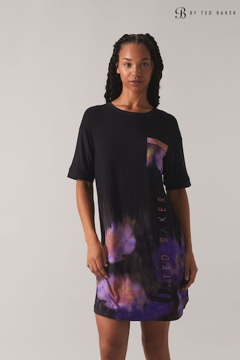 B by Ted Baker Viscose Night Black Floral T-Shirt (783321) | £38