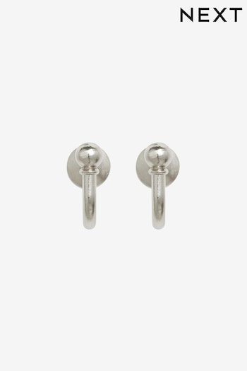 Set of 2 Brushed Silver Curtain Tie Back Hooks (783745) | £5