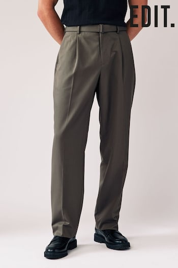 Sage Green EDIT Slouchy Style Suit Hot Trousers (784555) | £40