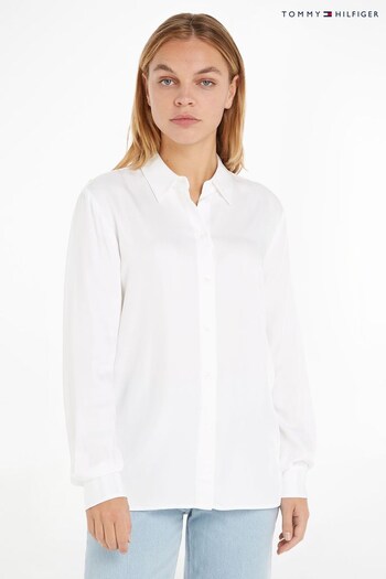 Tommy slide Hilfiger Regular Fleur White Shirt (785519) | £120