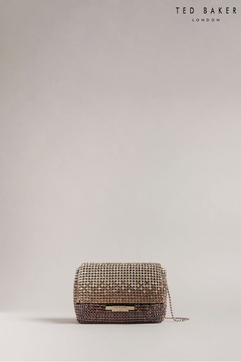 Ted Baker Gliters Crystal Mini Cross-Body Brown Bag (786461) | £130