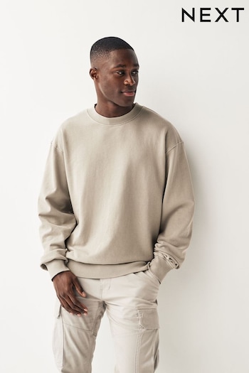 Stone Crew Sweatshirt Oversized Garment Wash Sweatshirt (786681) | £30