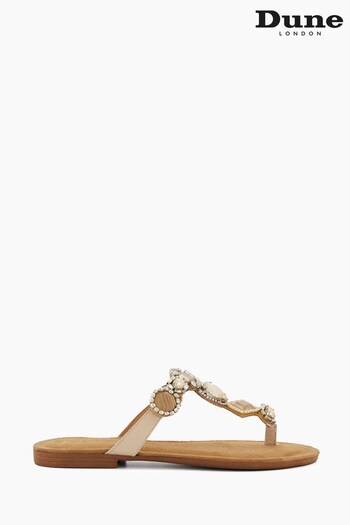 Dune London Louise Jewel Toe Post Sandals (786908) | £75