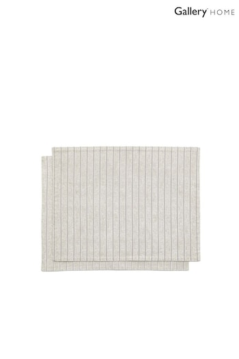 Gallery Home Set of 4 Natural Striped Placemats (787006) | £16