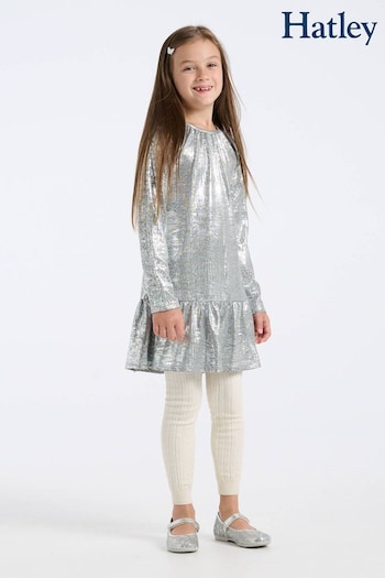 Hatley Silver Shimmer Aline Christmas Party Dress (787439) | £35