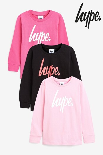 Hype. Multicolour Long Sleeve T-Shirts Three Pack (787615) | £30 - £36