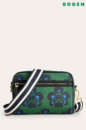Boden Green Canvas Crossbody Bag (788964) | £55