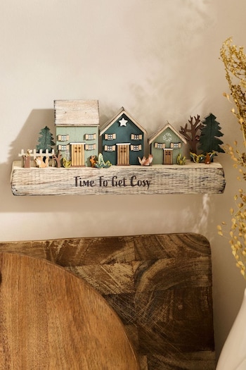 Green Autumn House Scene Ornament (789015) | £12