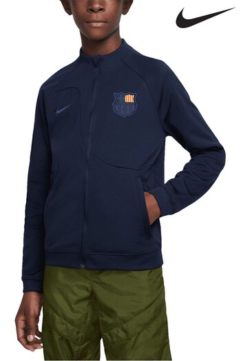 Nike Pack Dark Blue Barcelona Anthem Jacket Kids (789127) | £65