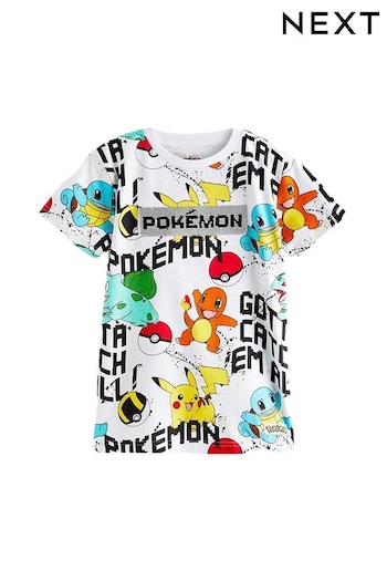 Pokémon White Flippy Sequin License T-Shirt (3-16yrs) (789131) | £11 - £14
