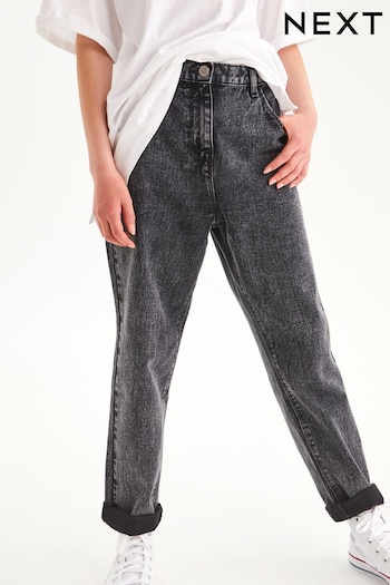 Grey Denim Mom Jeans logo-trimmed (3-16yrs) (789397) | £16 - £21