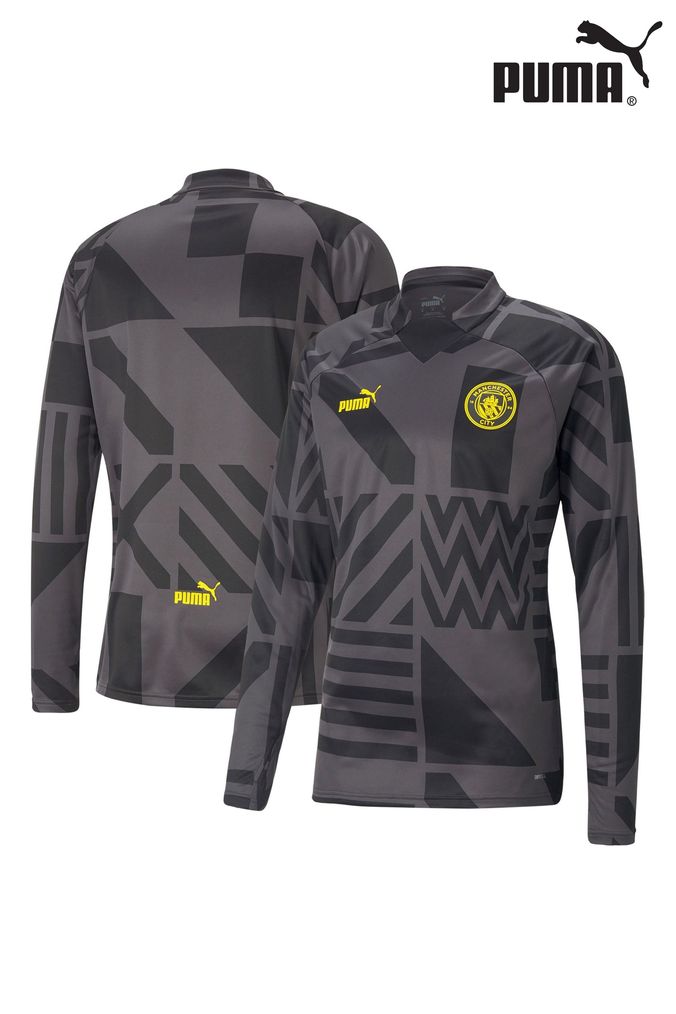 Puma Black Manchester City Pre Match Sweat Top (789497) | £65