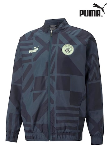 Puma Dark Navy Blue Manchester City Pre Match Jacket raglans (789610) | £80