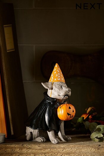 Black Halloween Staffie Dog Ornament (78V301) | £8