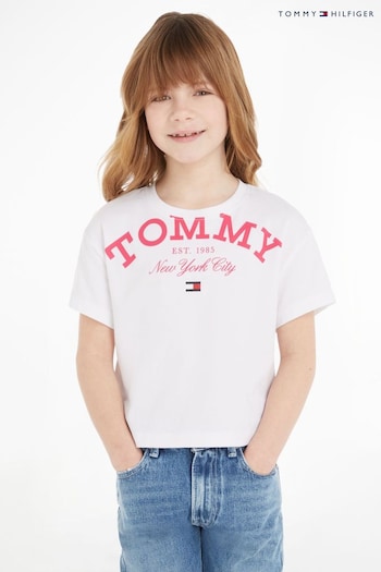 Tommy Hilfiger Kids Logo White T-Shirt (790085) | £22 - £26