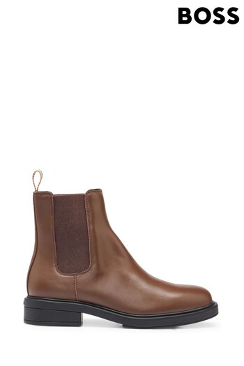 BOSS Brown Vanity Leather Chelsea Boots (790183) | £199
