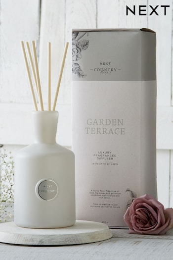 Country Luxe Garden Terrace Orange And Geranium Fragranced Reed 400ml Diffuser (790222) | £30