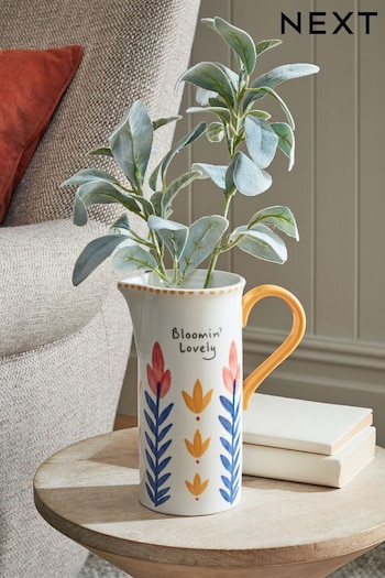 Multi Bloomin' Lovely Floral Ceramic Jug Vase (790360) | £16