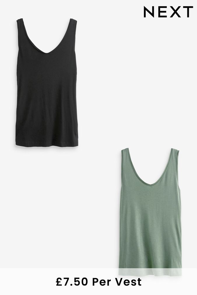 Women s Green Vests Tops Formal Loungewear Tops Next UK