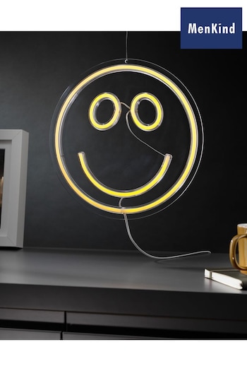 MenKind Neon Smiley Face Wall Light (790441) | £18