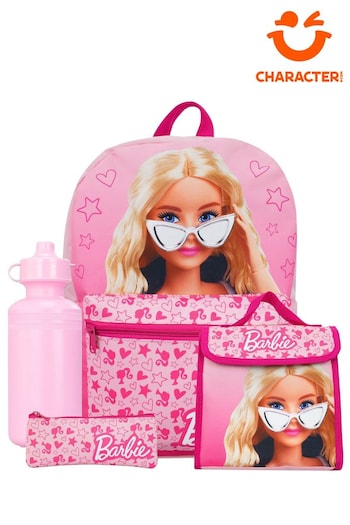 Character Pink Barbie 4 Piece Backpack Set (790574) | £33