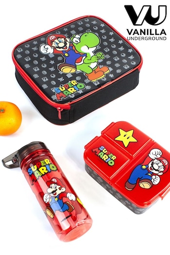 Vanilla Underground Red Super Mario Licensing Gaming Lunch Box Set (790898) | £25