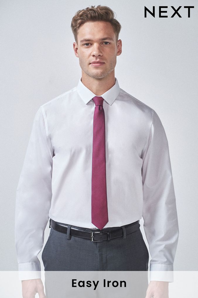 Buy Men s White Dress Shirt Shirts Online Next UK